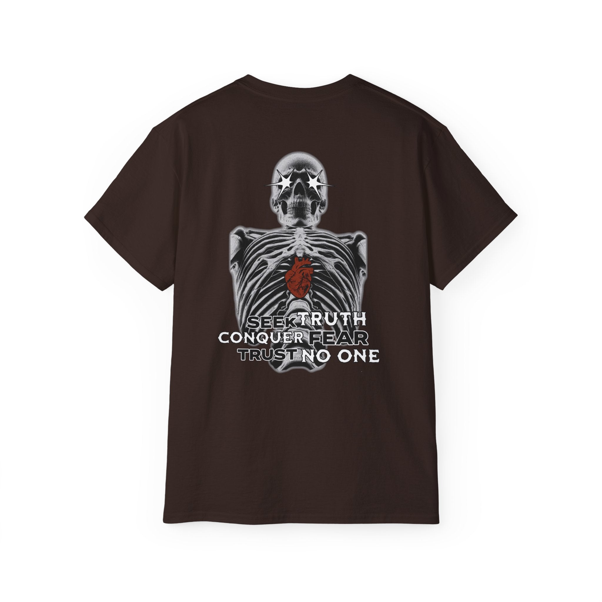 Exposed Heart - Unisex Cotton Tee (Back) - Damned Threads